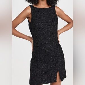 Wayf Black Sparkle Mini Dress